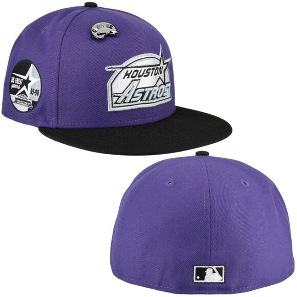 New Era Houston Astros Capsule Color Bleed 59Fifty Fitted Hat Cap 35 Years - Picture 1 of 7